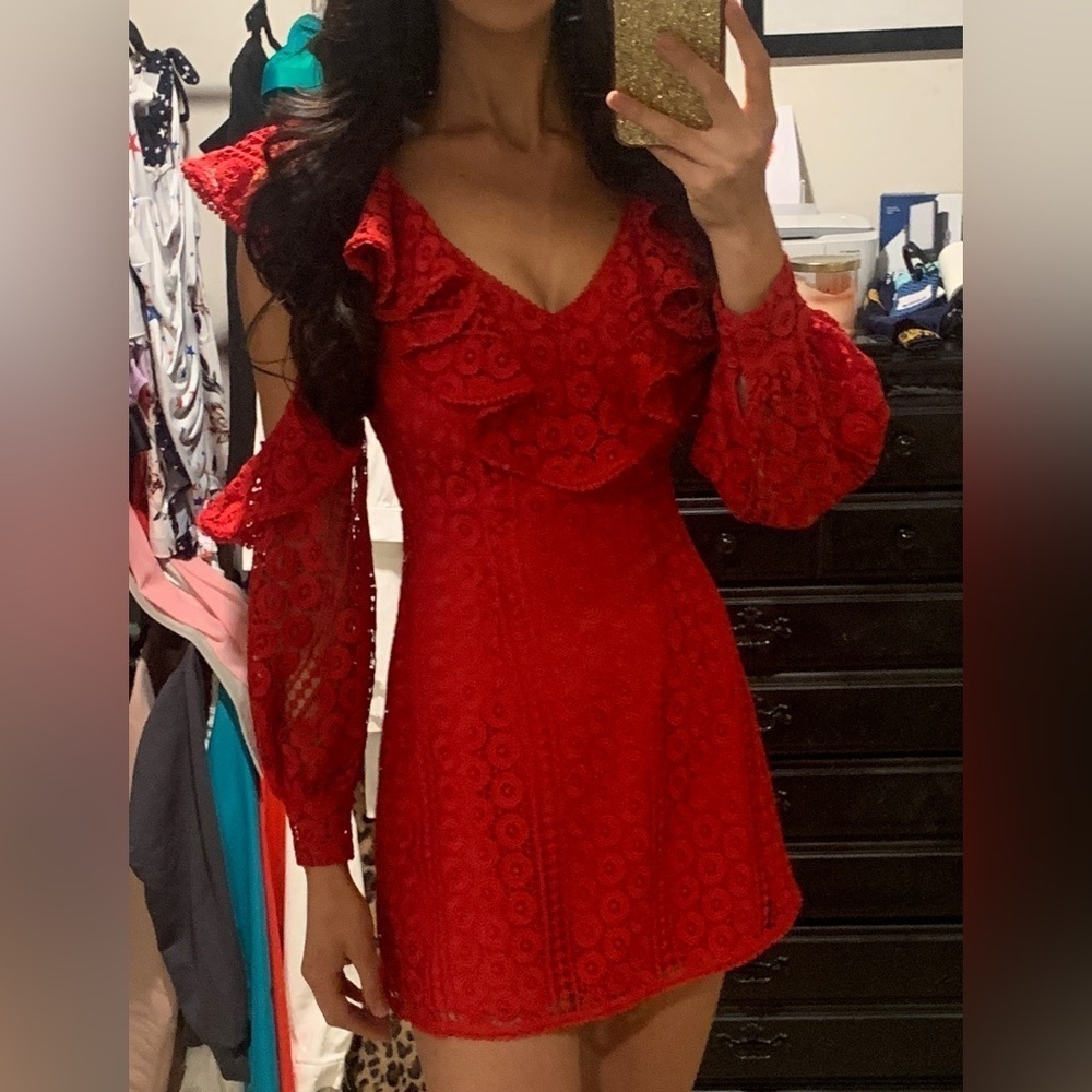 NWT Red “Massey” French Connection Mini Dress Size 0